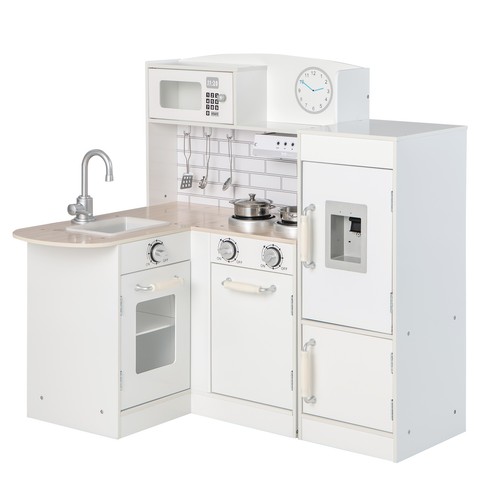 Wooden play kitchen - wooden,